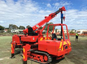screw piles small access